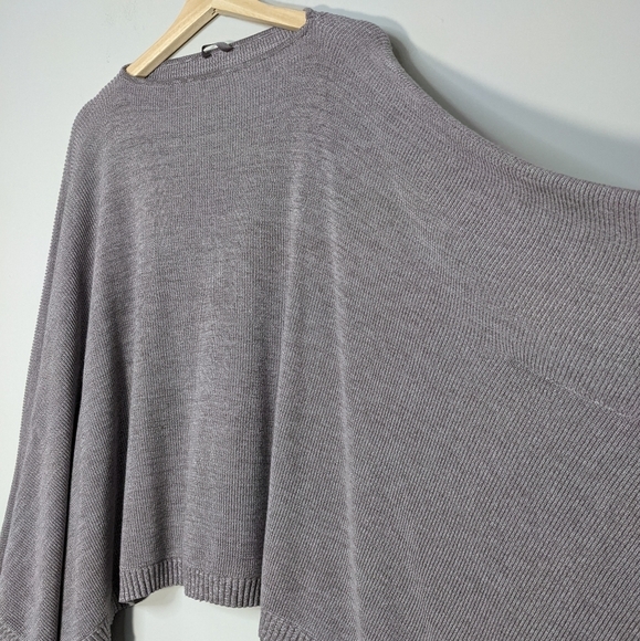 Lululemon Cashmere Divinity Shrug Lunar Rock Iced Iris Gray Poncho Cardigan - Picture 9 of 14